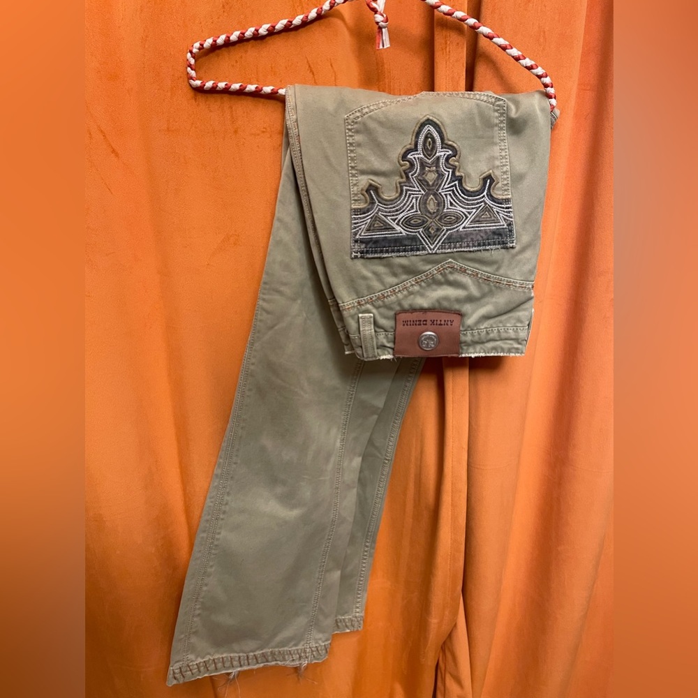 Antik Denim Moss Green Pants